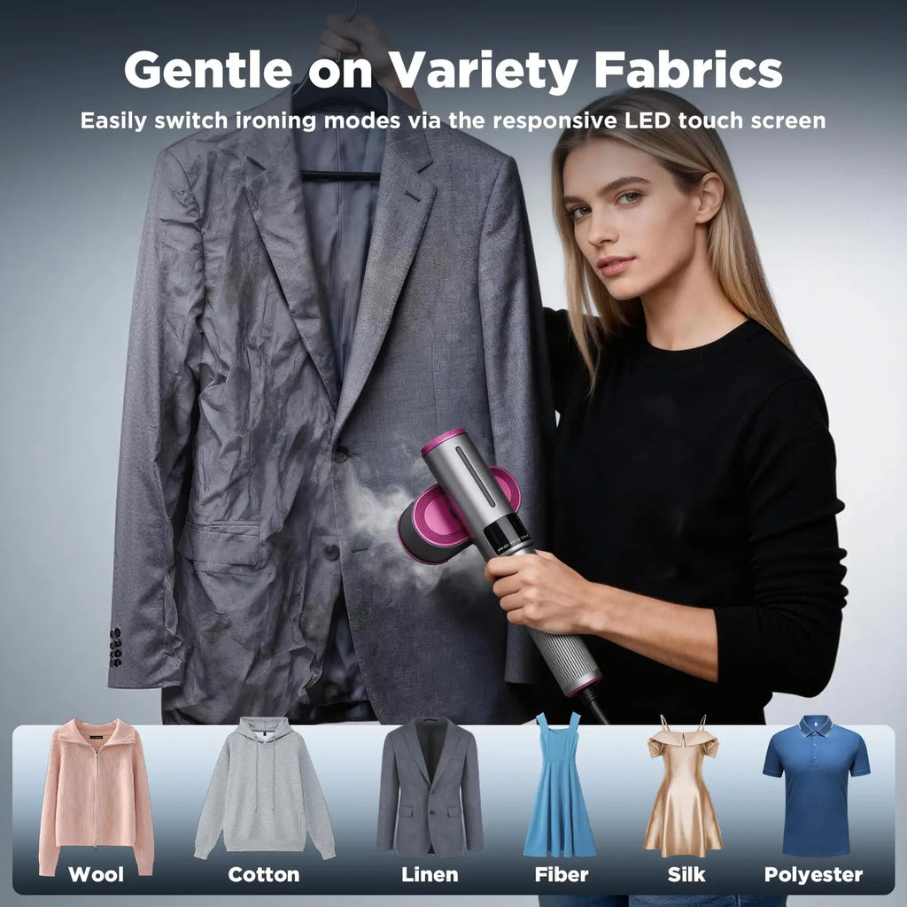 2-in-1 Digital Garment Steamer & Iron | VelaPress