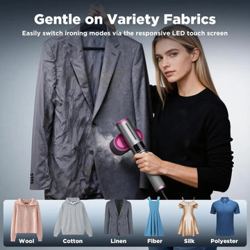 2-in-1 Digital Garment Steamer & Iron | VelaPress