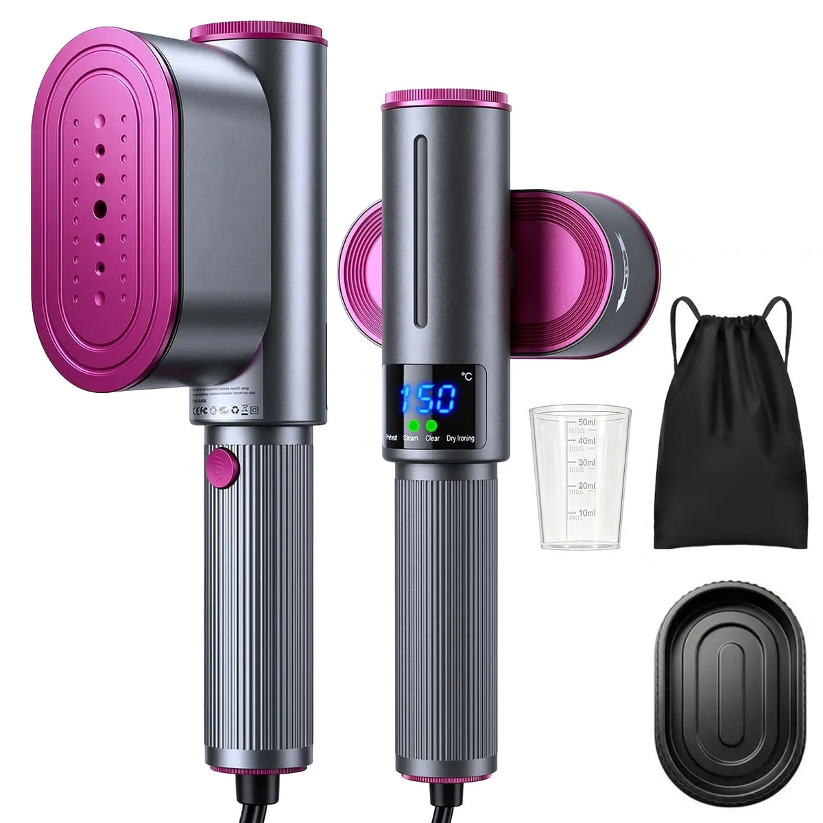 2-in-1 Digital Garment Steamer & Iron | VelaPress