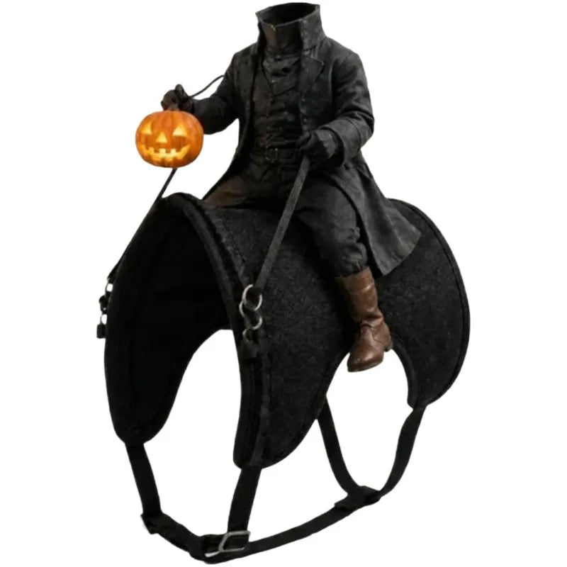 Headless Horseman Rider pet costume for cats and small dogs
